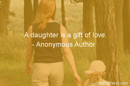 daughter-A daughter is a gift