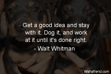 dog-Get a good idea and