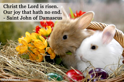 easter-Christ the Lord is risen.