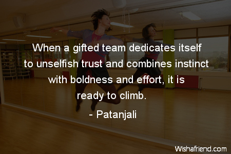 effort-When a gifted team dedicates
