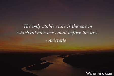 equality-The only stable state is