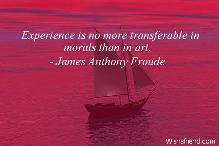 experience-Experience is no more transferable