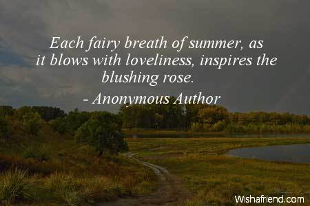 fairy-Each fairy breath of summer,