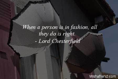 fashion-When a person is in