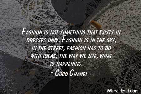 fashion-Fashion is not something that