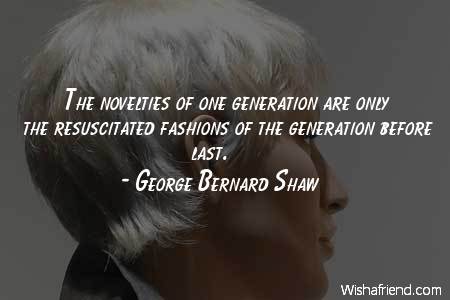 fashion-The novelties of one generation