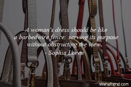 fashion-A woman's dress should be