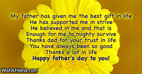 fathersday-My father has given me