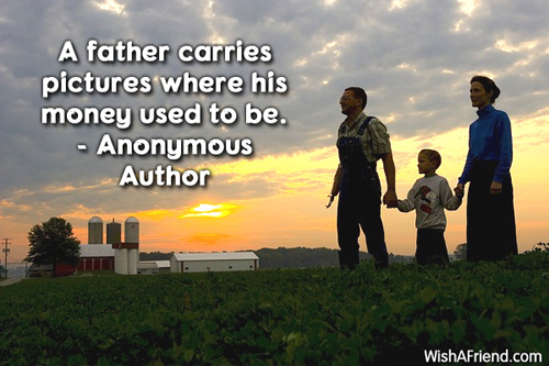 fathersday-A father carries pictures where