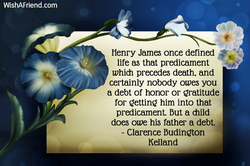 fathersday-Henry James once defined life