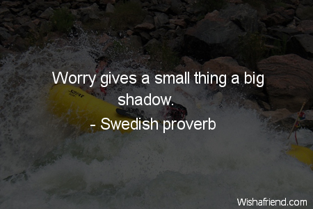 fear-Worry gives a small thing