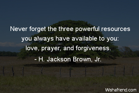 forgiveness-Never forget the three powerful