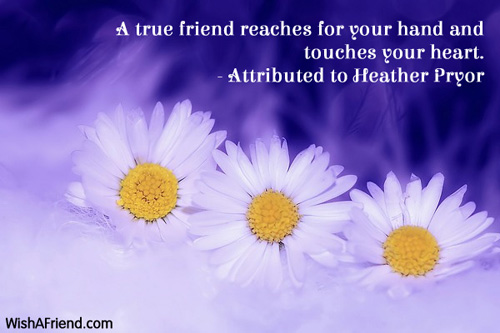 friendship-A true friend reaches for