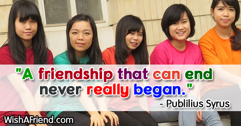 friendship-A friendship that can end