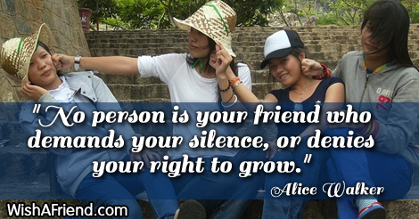 friendship-No person is your friend