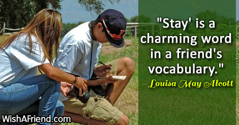 friendship-Stay' is a charming word