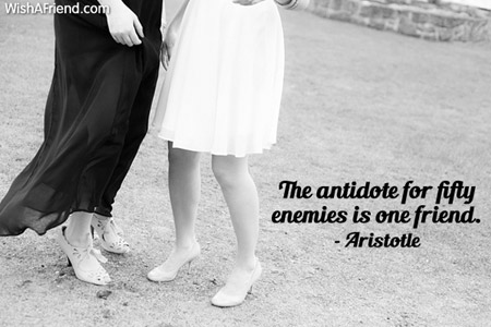 friendship-The antidote for fifty enemies