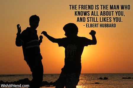 friendship-The friend is the man