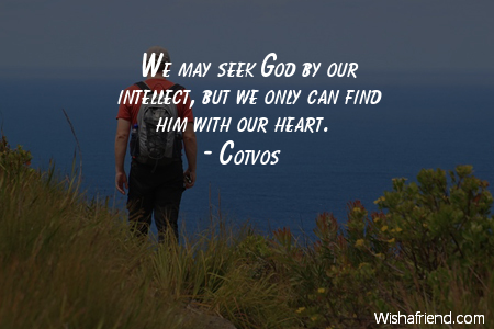 god-We may seek God by