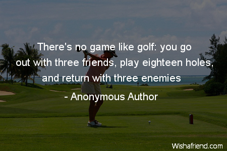 golf-There's no game like golf: