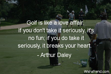 golf-Golf is like a love