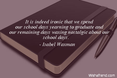 graduation-It is indeed ironic that