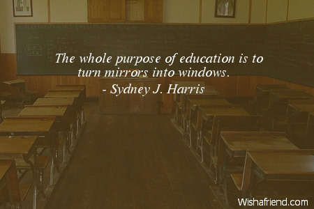 graduation-The whole purpose of education