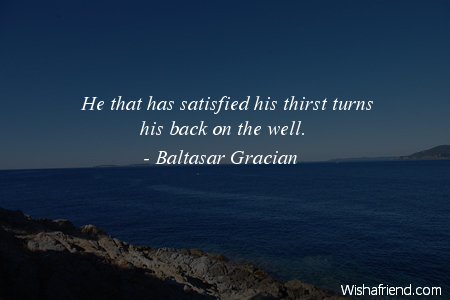 gratitude-He that has satisfied his