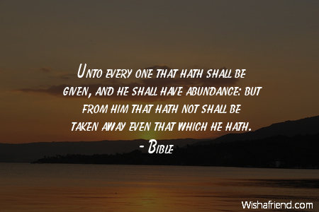 gratitude-Unto every one that hath