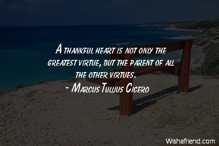gratitude-A thankful heart is not