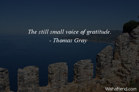 gratitude-The still small voice of