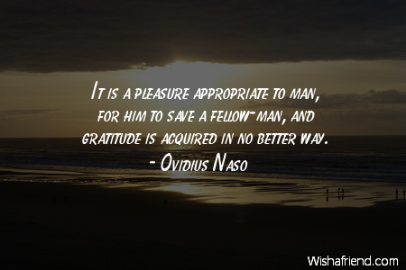 gratitude-It is a pleasure appropriate