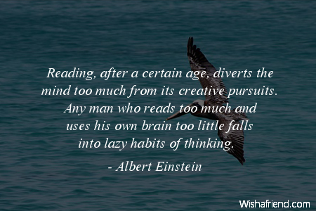 habits-Reading, after a certain age,