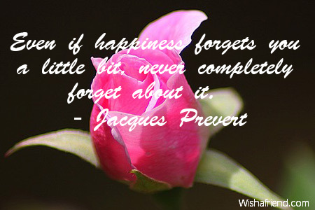 happiness-Even if happiness forgets you