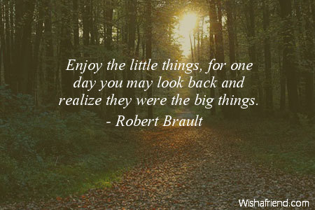 happy-Enjoy the little things, for