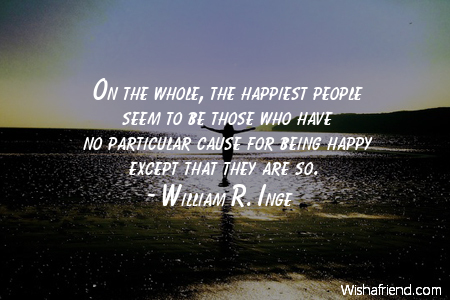 happy-On the whole, the happiest