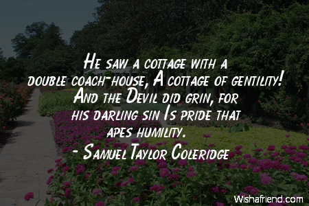 humility-He saw a cottage with