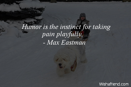 humor-Humor is the instinct for