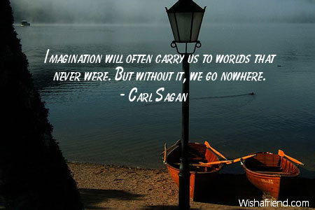 imagination-Imagination will often carry us