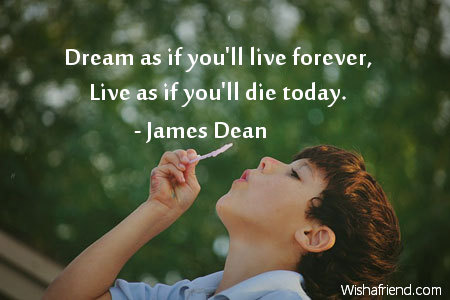 inspiration-Dream as if you'll live