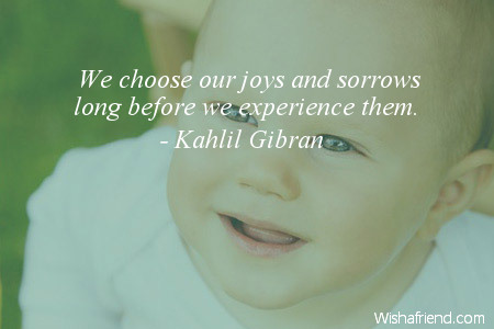 joy-We choose our joys and