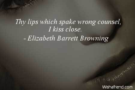 kisses-Thy lips which spake wrong