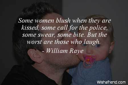 kisses-Some women blush when they