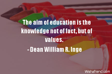 knowledge-The aim of education is