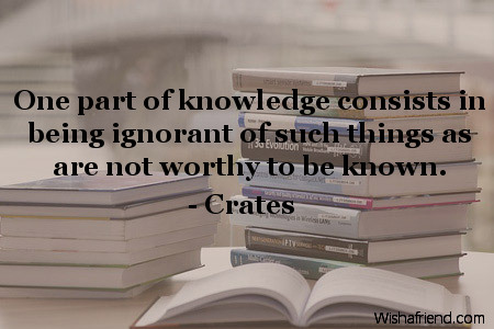 knowledge-One part of knowledge consists