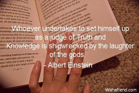 knowledge-Whoever undertakes to set himself