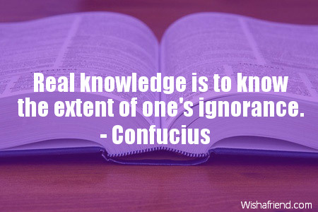 knowledge-Real knowledge is to know