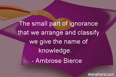 knowledge-The small part of ignorance