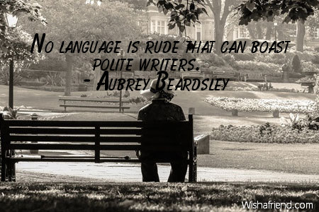 language-No language is rude that