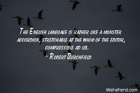 language-The English language is rather